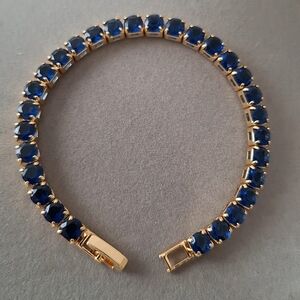Sapphires tennis bracelet 5mm